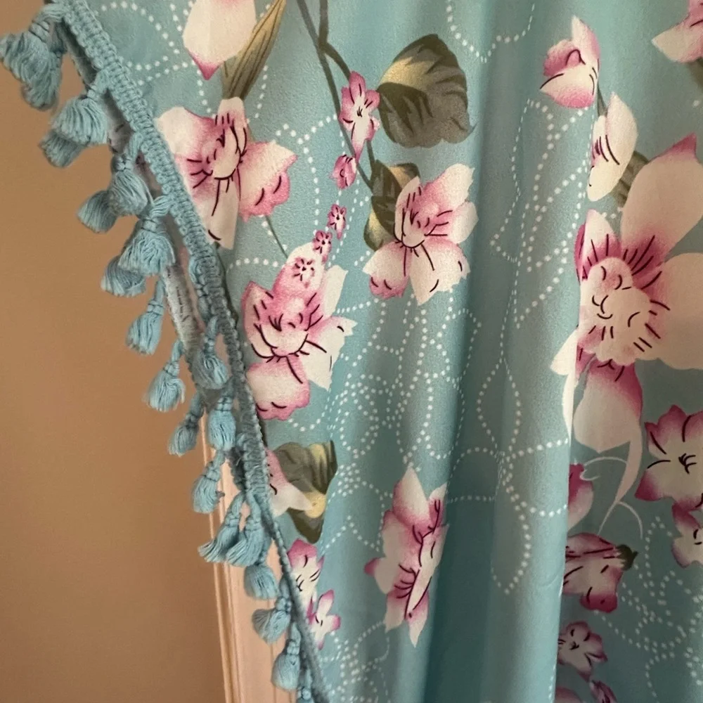 Romantic * Boho” Vibes Pom Pom Swimsuit‎ Cover up